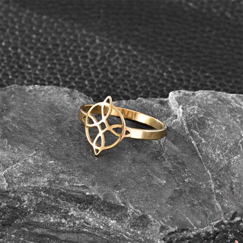Hollow Witch Artistic Ethnic Style Personalized Ring