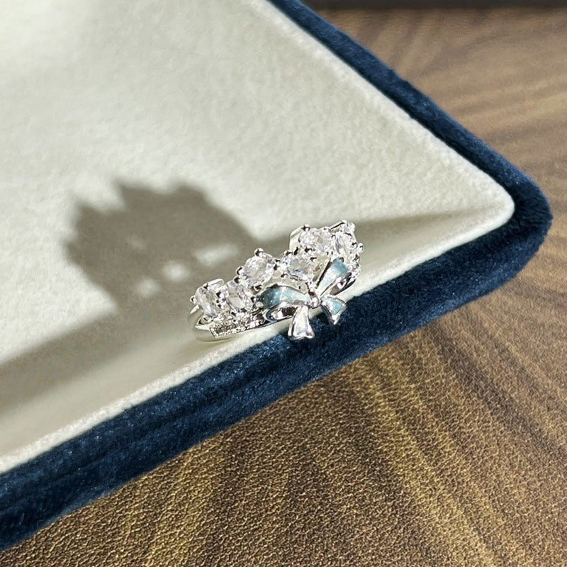 Light Luxury Open Female Fashion Sweet Cool Korean Version Index Ring