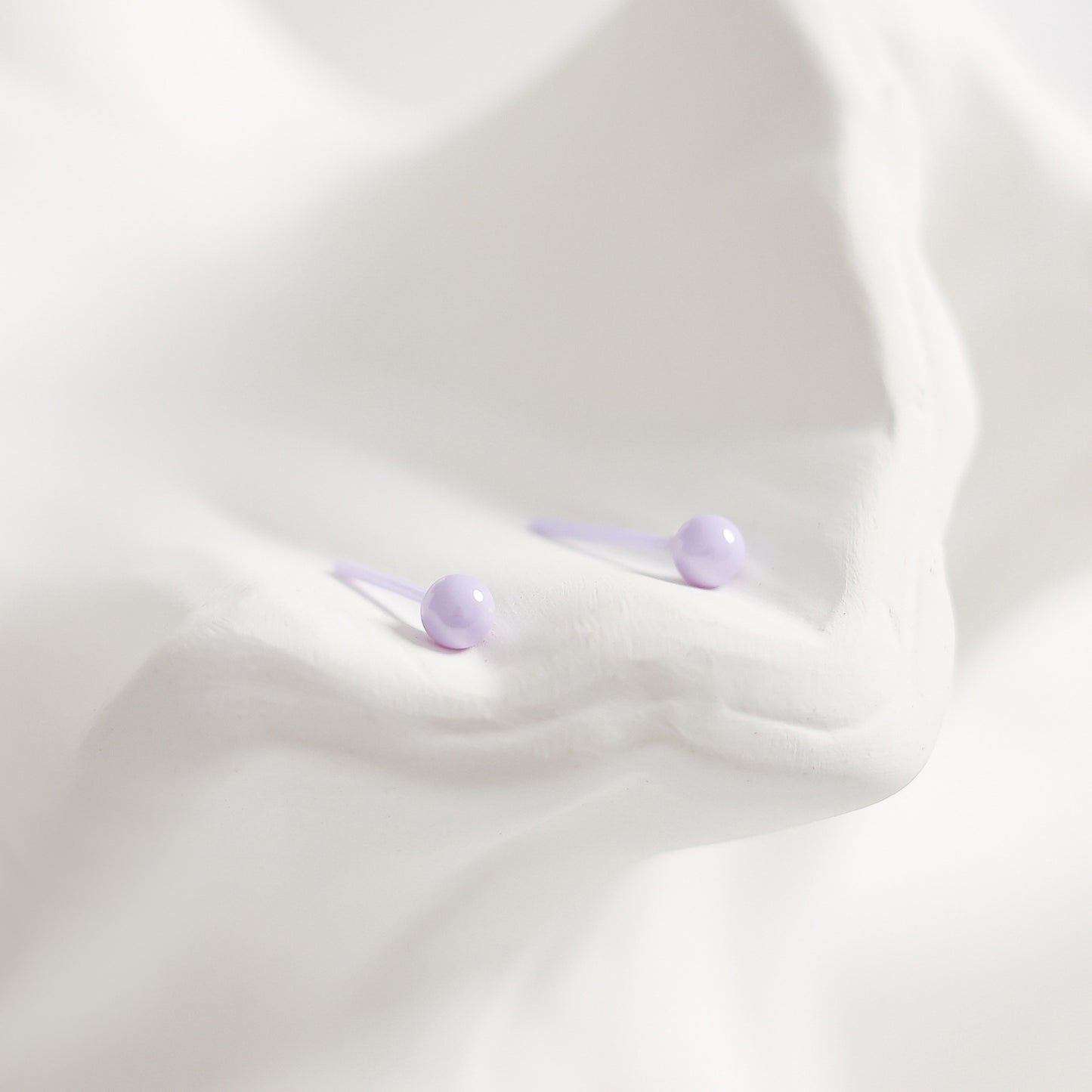 Medical Biological Porcelain Ear Female Ceramic Bar Auricular Needle Sleeping Earrings