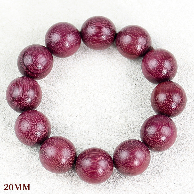 Women's & Men's Violet Buddha Beads Chinese Style Rose Rosewood National Wooden Bracelet