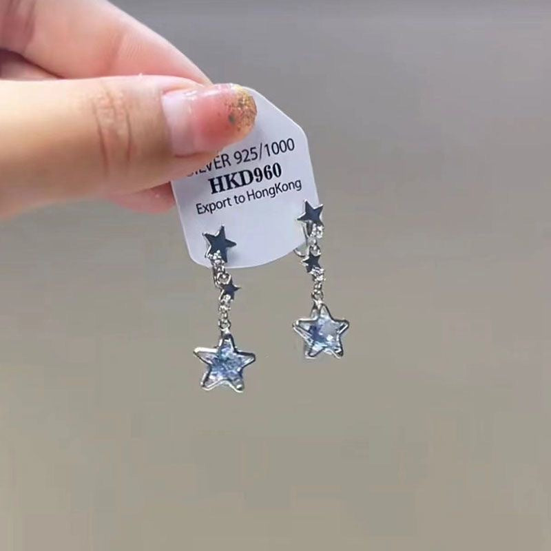 Women's High Sense Light Luxury Temperament Crystal Butterfly Summer Earrings