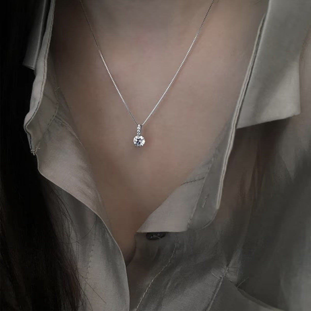 Sense Niche Clavicle Chain Female Indifference Jewelry Set