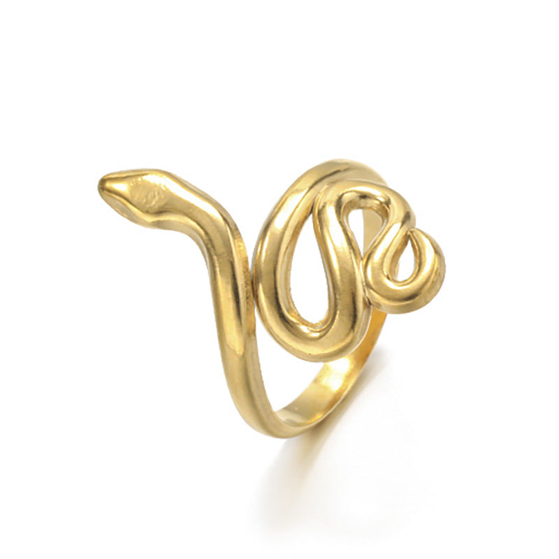 Women's Year Of Snake Gold Niche High-grade Rings