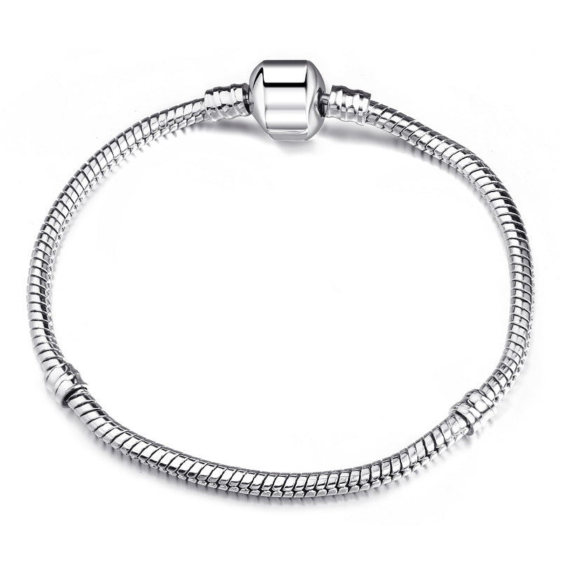 Bead Chain Snake Pure Copper Sier Bracelets