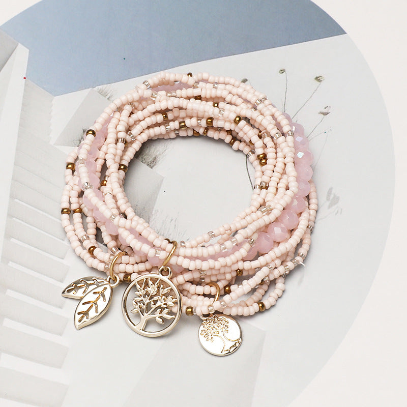 Bohemian Handmade Bead Tree Of Life Bracelet