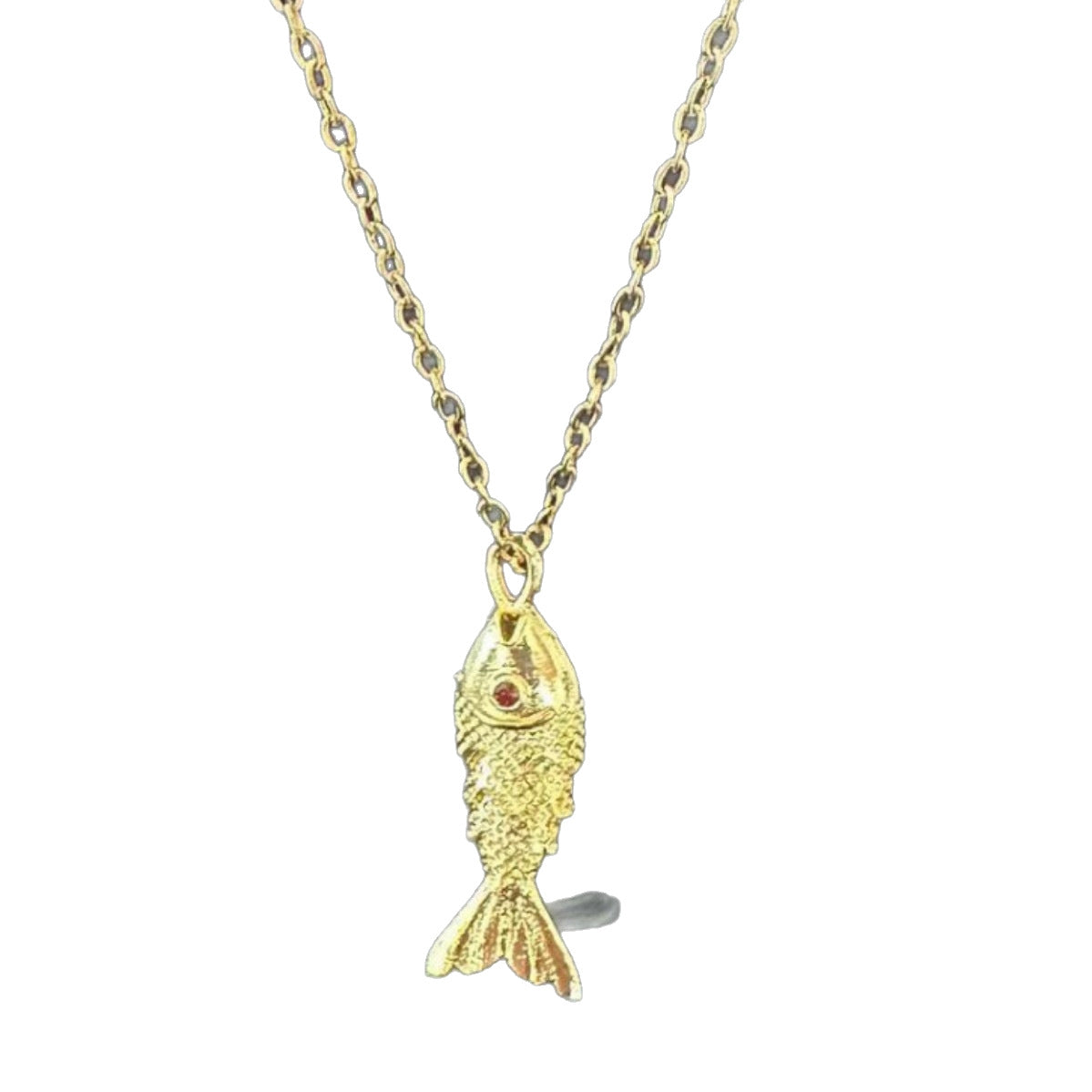 Women's Fashion Retro Fish Koi Titanium Steel Necklaces