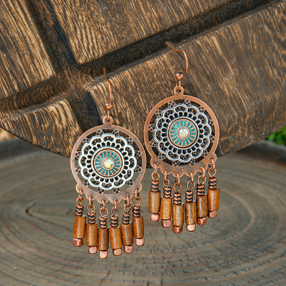 Attractive Antique Bohemian Ethnic Style Handmade Earrings