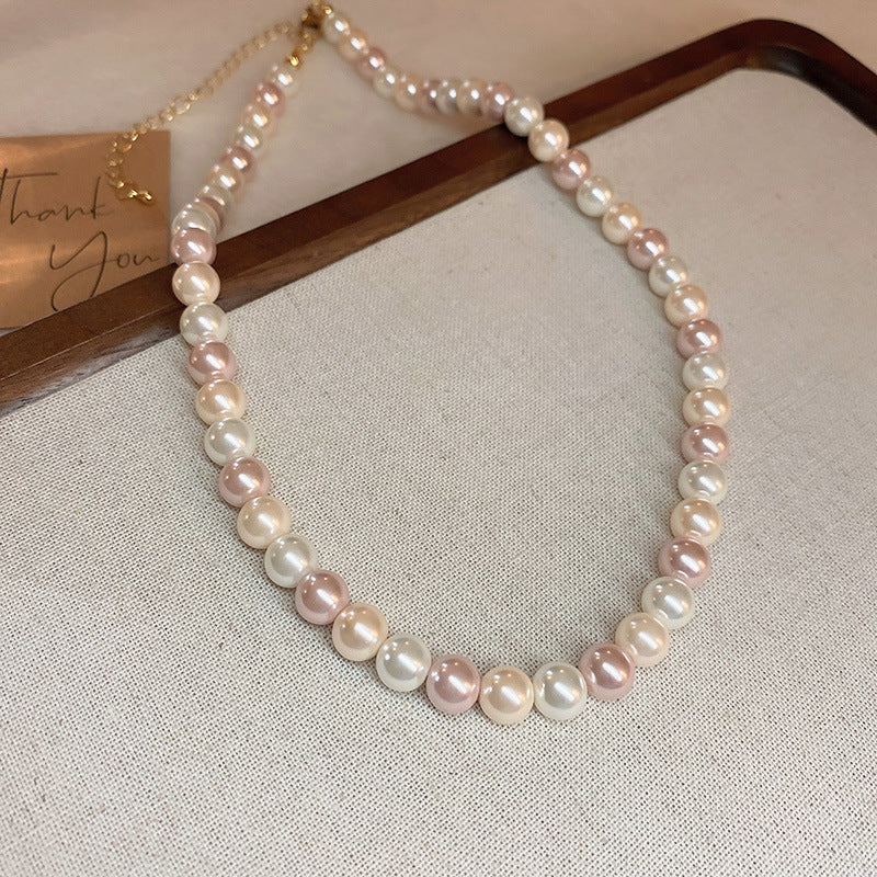 Pearl Twin Clavicle Chain Light Luxury Necklaces