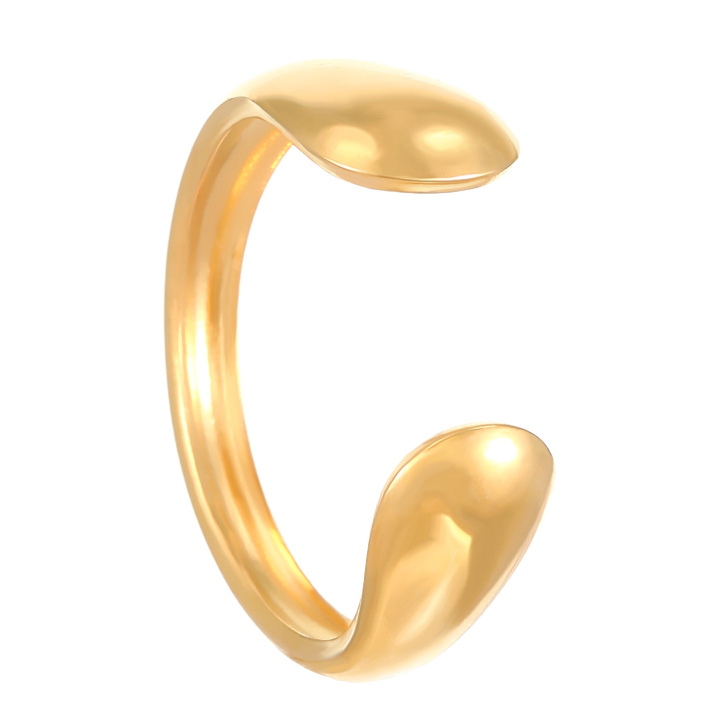 Women's Design Texture Round Fashion Temperament Gold Rings