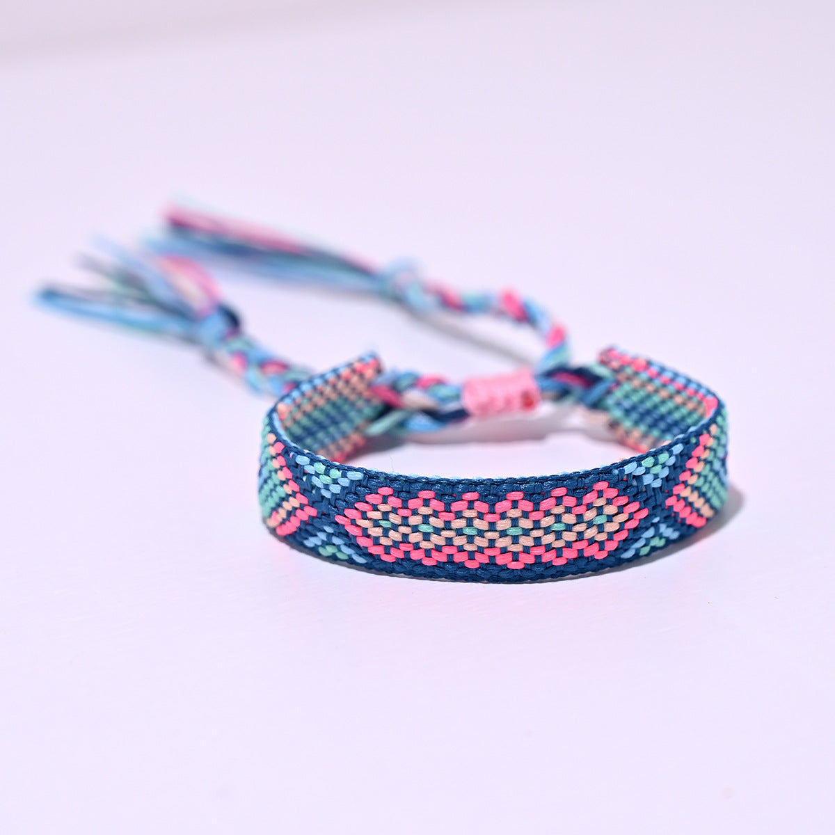 Machine Woven Bohemian Hand-knitted Rope Lucky Friendship Tassel Bracelets