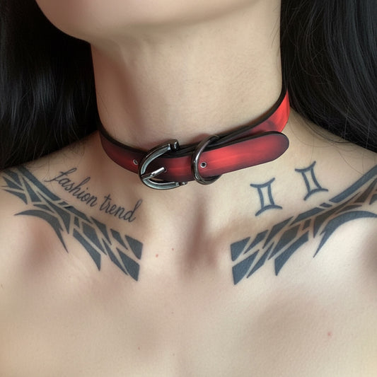 Color Changeable Warm Hot Soft Leather High-grade Clavicle Necklaces