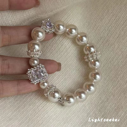 Women's French Court Pearl Retro Elegance High-grade Bracelets