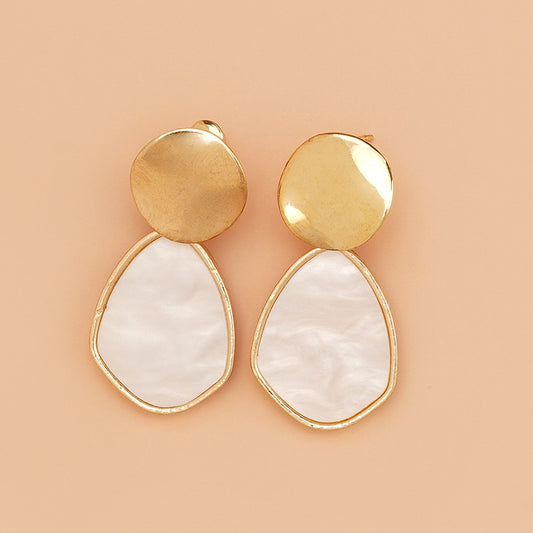 Fashion Creative Simple Love Round Sequins Earrings