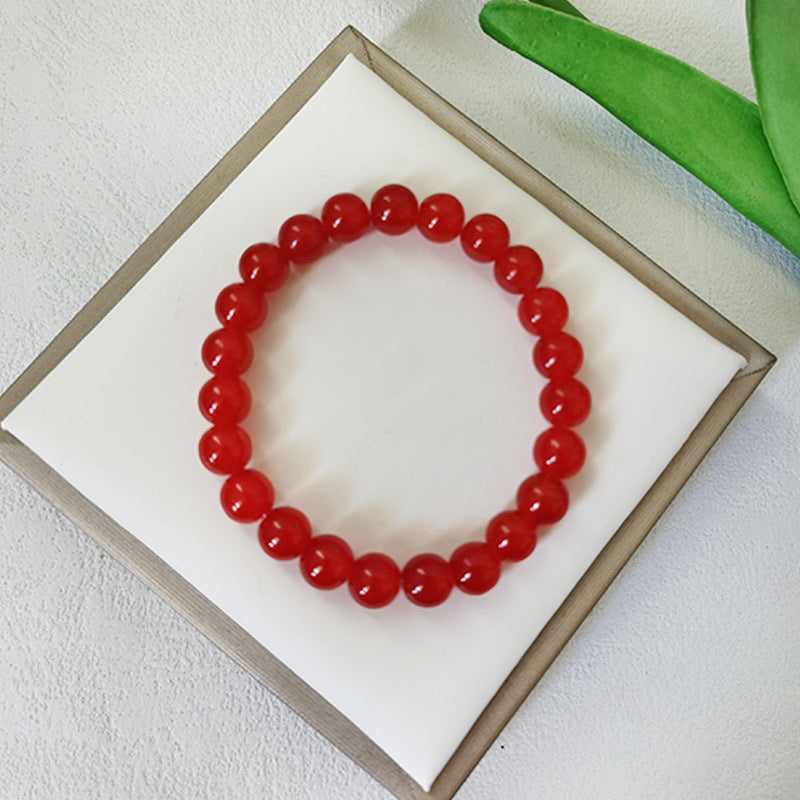 Li Gradient Ice Transparent Two-color Glass Pliable Temperament Hand Bracelets