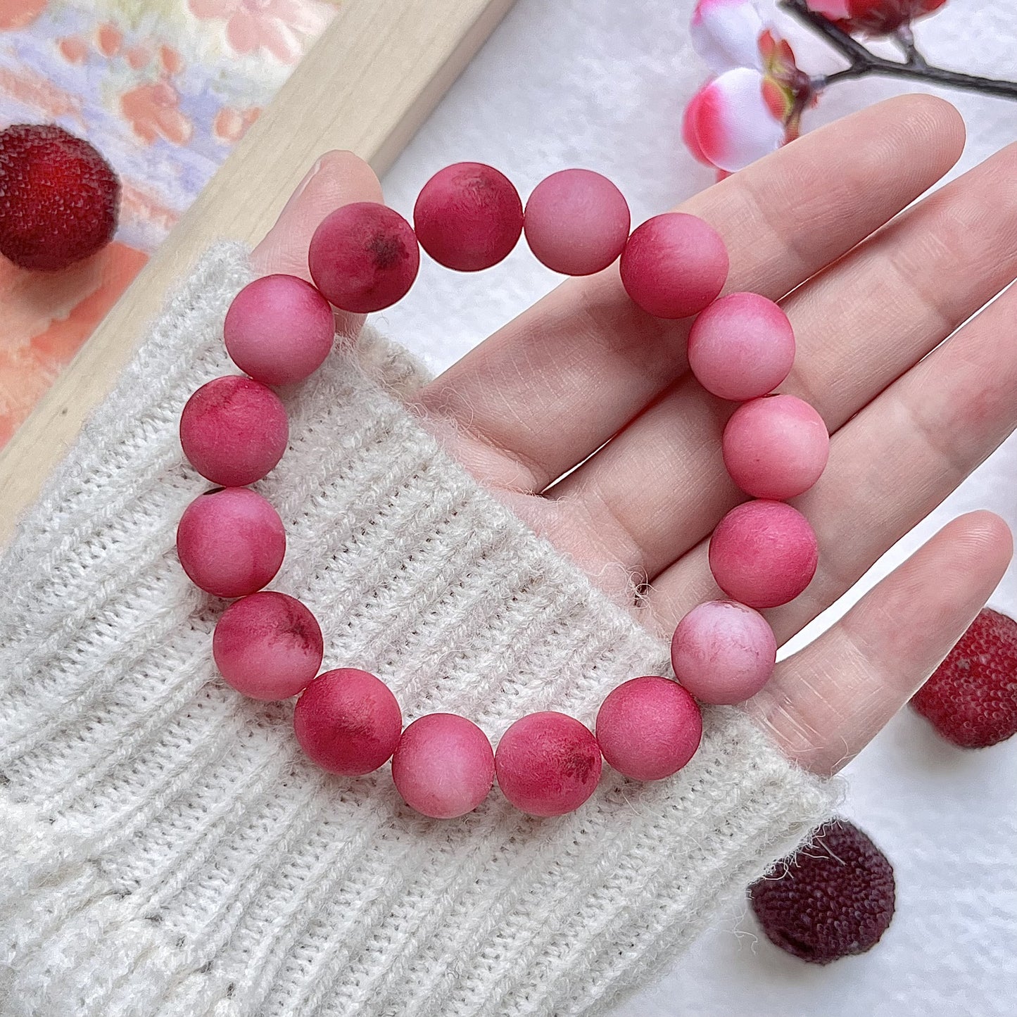 Root Original Seed Single Circle Pink Purple Bracelet