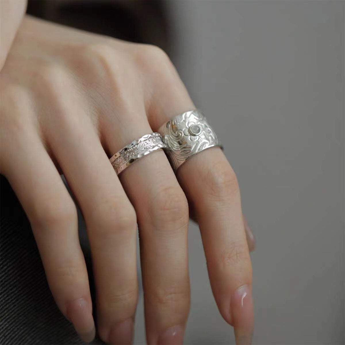 Fashion Simple Light Luxury Grade Sense Female Cold Ring