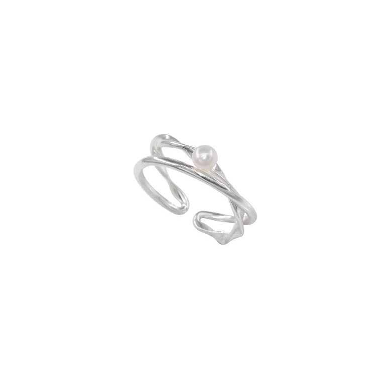 Pearl Cross For Affordable Luxury Fashion High Sense Design Rings