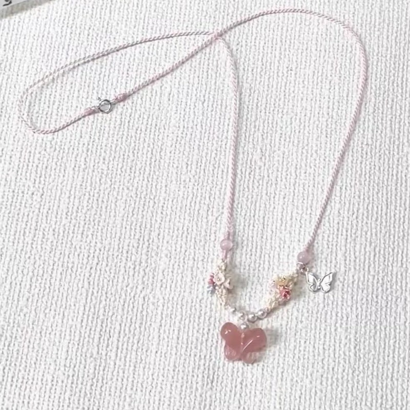 Rope Elegant High Sense White Clavicle Necklaces