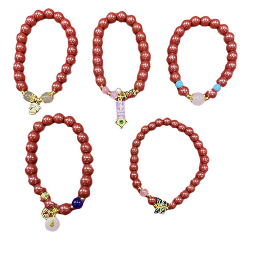 Cinnabar Emperor Sandstone Design Ladies Gift Bracelet