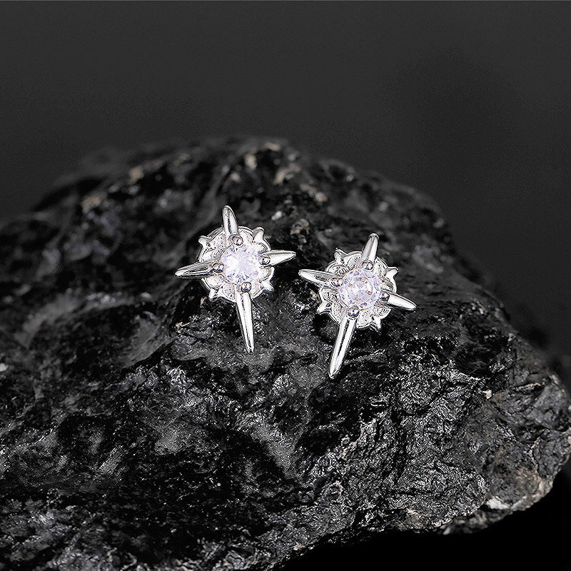 Men's Star Magnetic Ear Clip Trendy Unique Hip Earrings