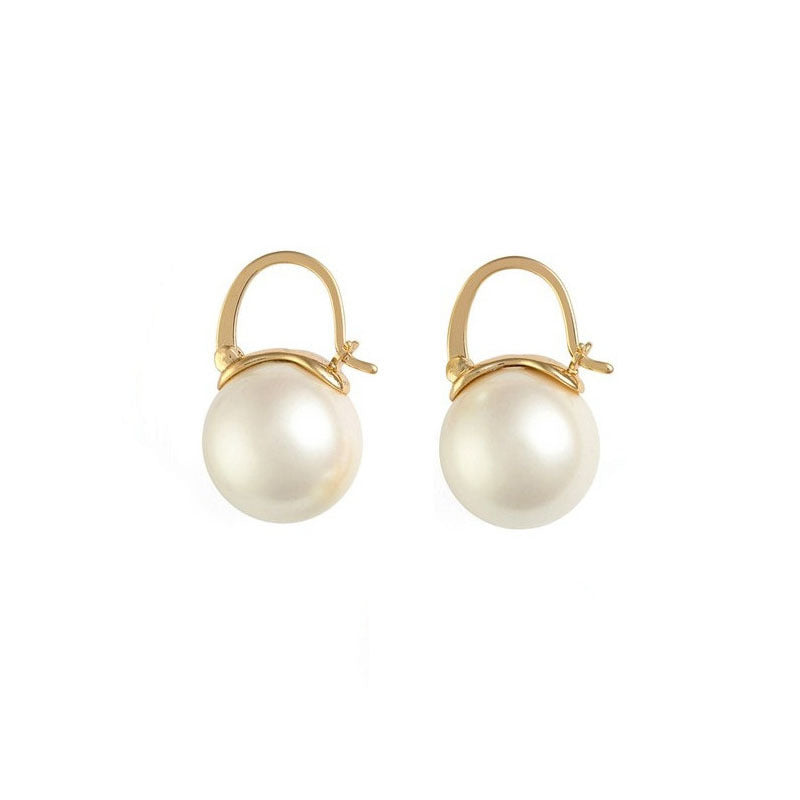 Dong Retro Style Simple Graceful Clip Pearl Rings