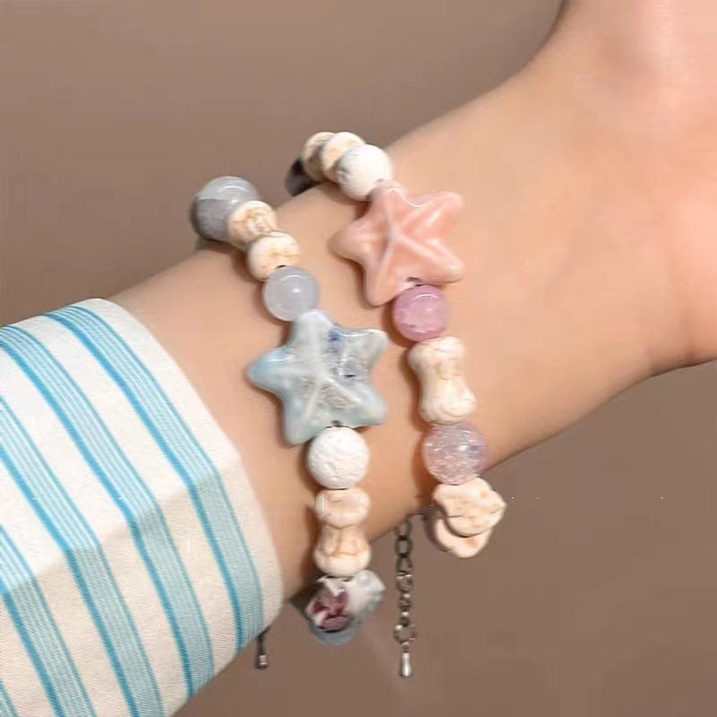 Style Beaded Weave National Female Design Ancient Cool High Bracelet