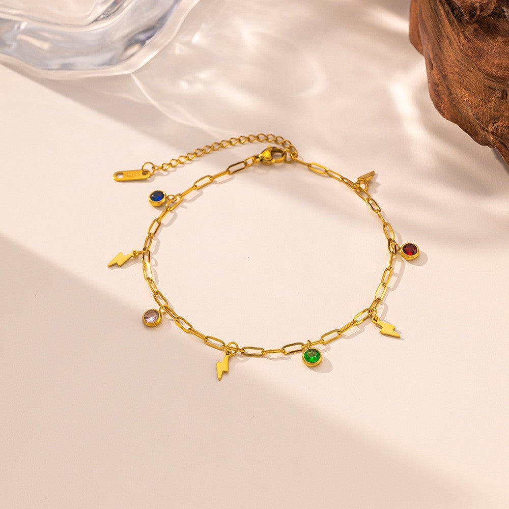 Women's Steel High-grade Gold Does Not Fade Anklets