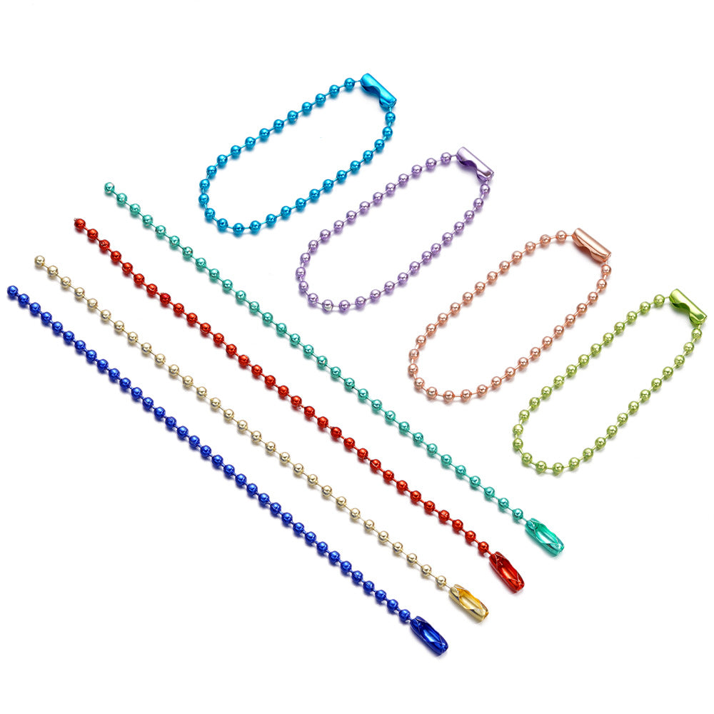 Bead Metal Wave Chain Tag Key Jewelry Accessories