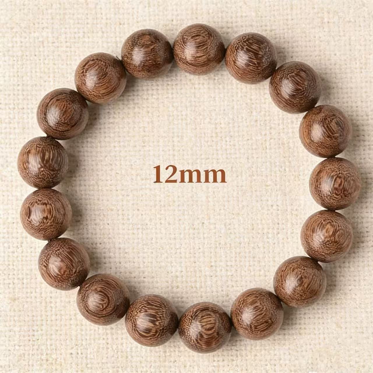 Grain Old Materials Gold Sandalwood Pcs Buddha Beads Unisex Style Bracelet