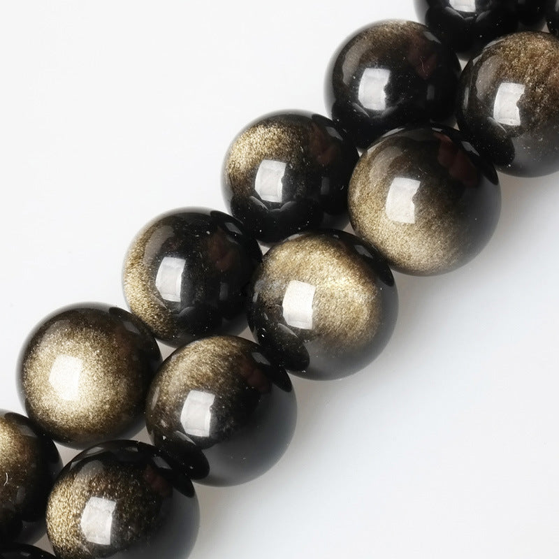 Unique Gold Obsidian Scattered Beads Bodhi Jewelry Accessories