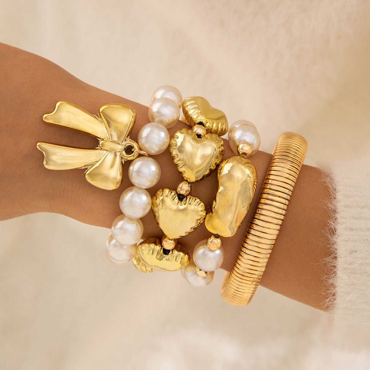 Popular Durable Line Geometric Exaggerated Open-ended Bracelets