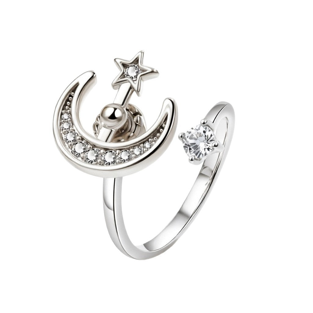 Sunflower Spinning Female Design Sense Fashion Ring
