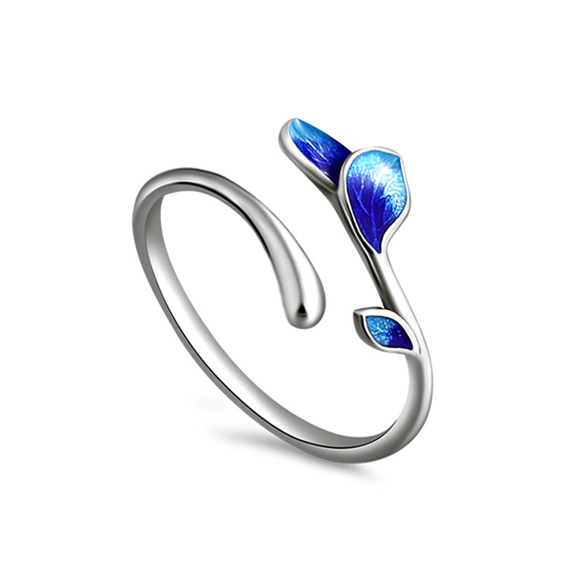 Women's Opening Fresh Temperament Branch Buds Index Ring