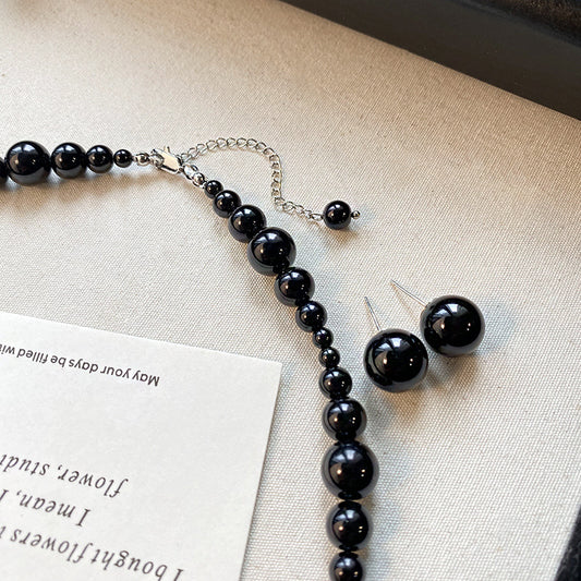 Black Pearl Classic French High Sense Necklaces