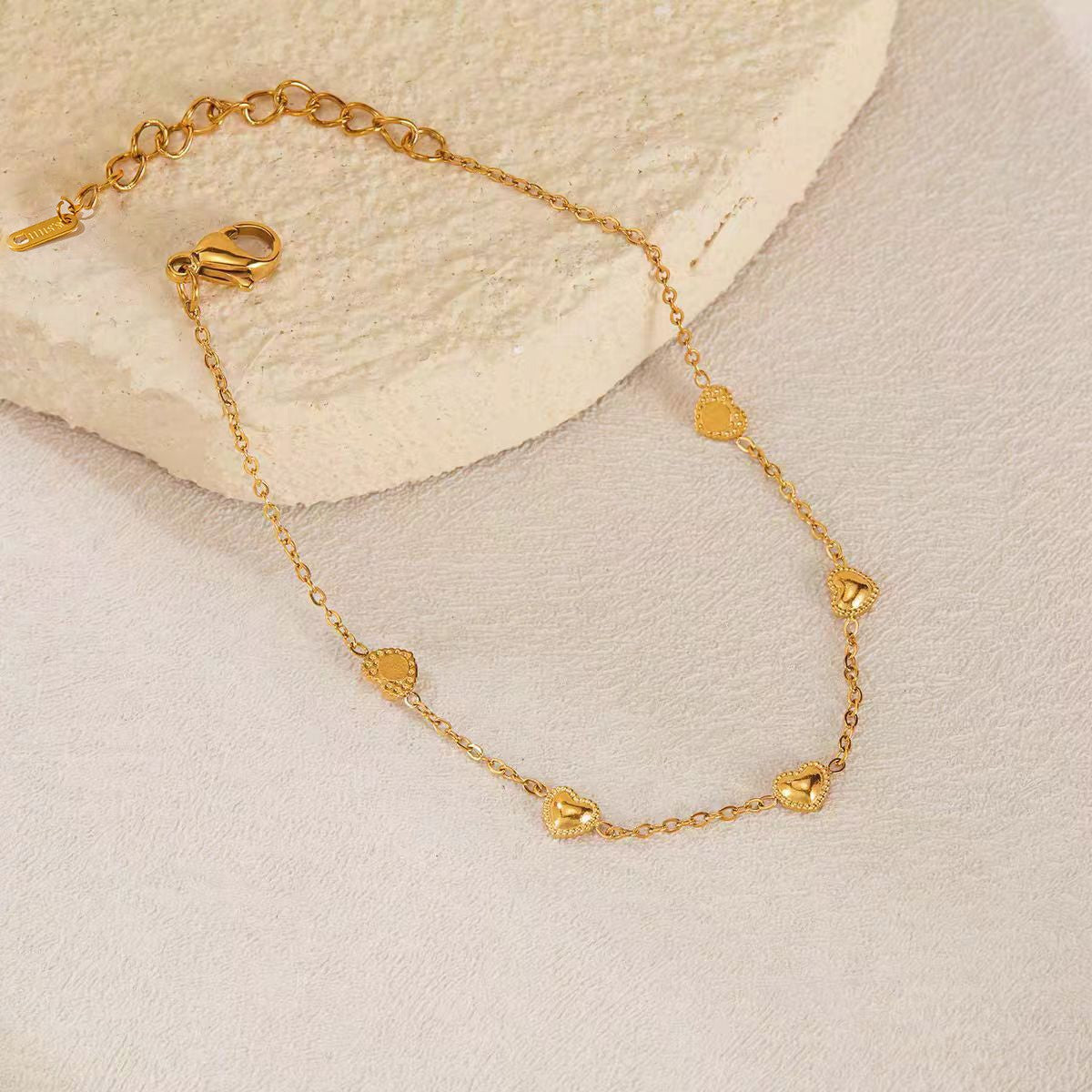 Women's Steel High-grade Gold Does Not Fade Anklets