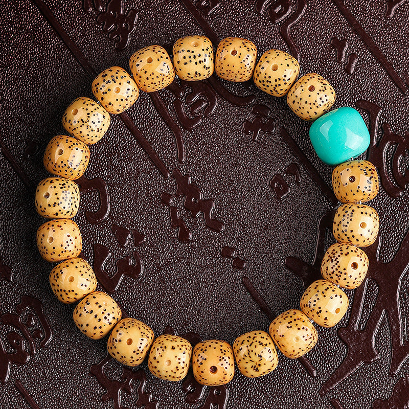 January Gold Seed Crafts Buddha Prayer Beads Bracelets