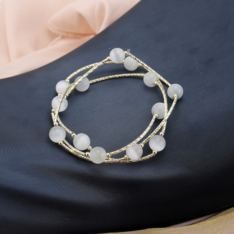 Crystal Opal High-grade Design Coiling Personalized Bracelets