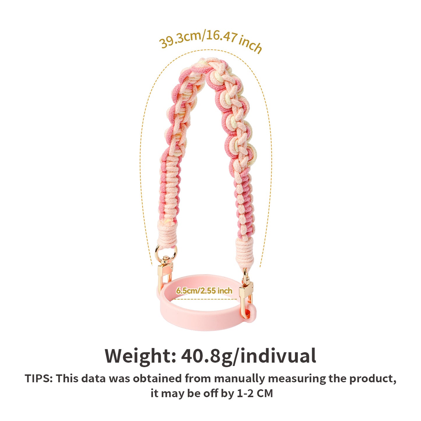 Women's Water Cup Lanyard Rope Handle Hand-woven Hanging Ornaments