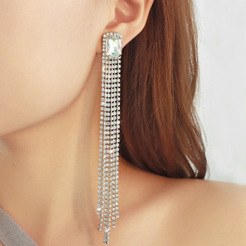 Long Fringe Female Temperament Sexy Light Luxury Ear Hook