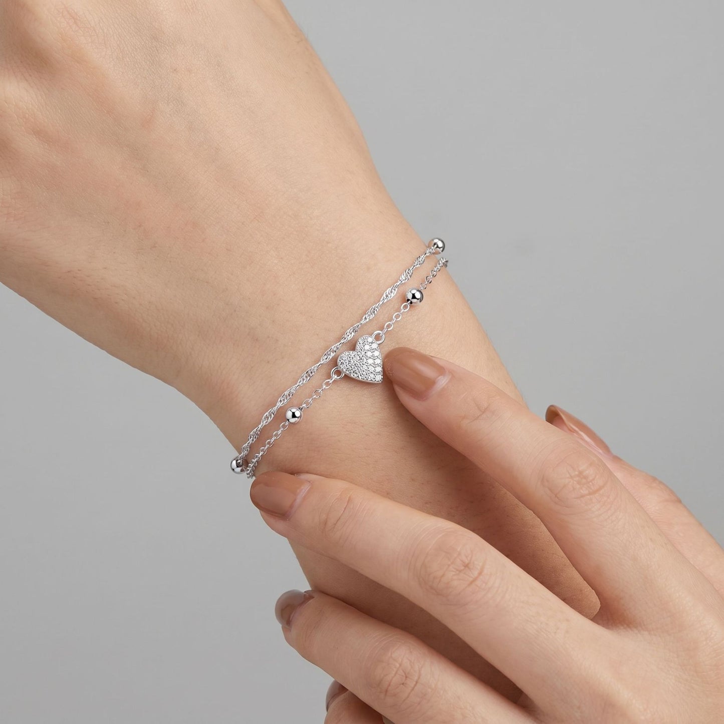 Loving Heart Female Graceful Niche Light Bracelet