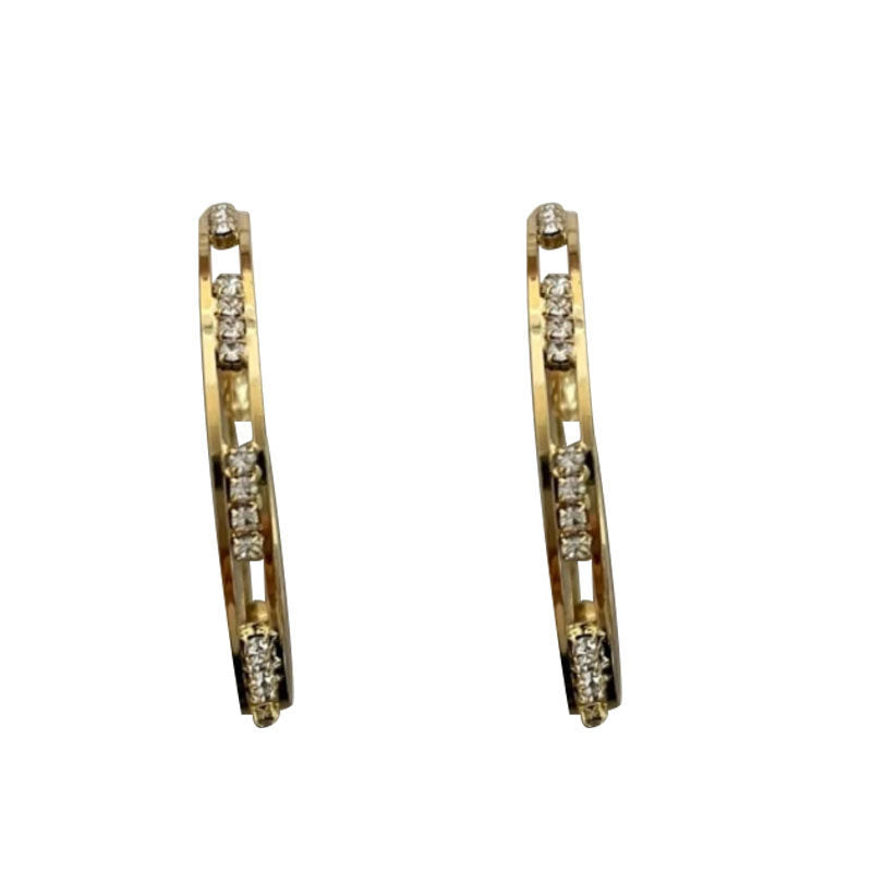 Personality Big Hoop Female Sier Personalized Eardrops Fashion Classy Rings