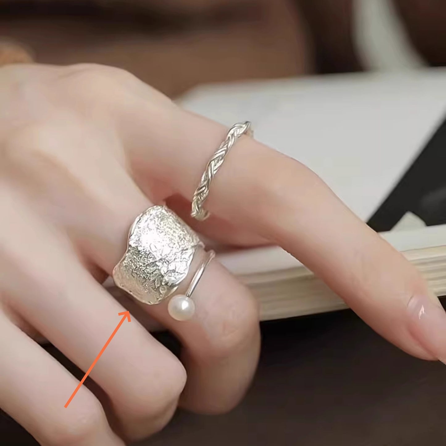 Women's Light Luxury High-grade Temperamental Minority Design Opening Ring