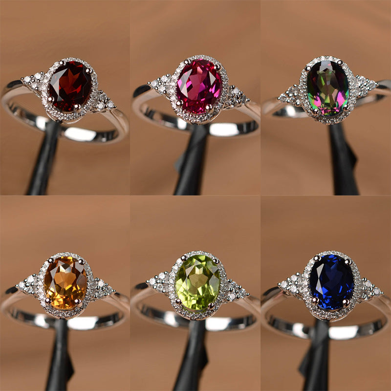 Classic Women's Sier For Marriage Engagement Rings