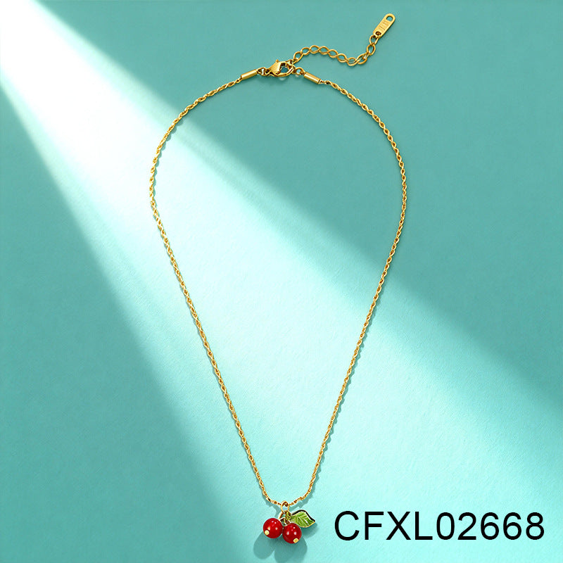 Women's Light Luxury High-grade Titanium Steel Simple Geometric Necklace