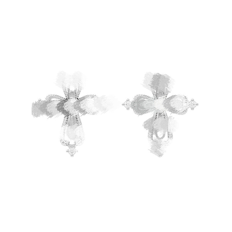 Slouchy Charming Zircon Cross Female Design Rings