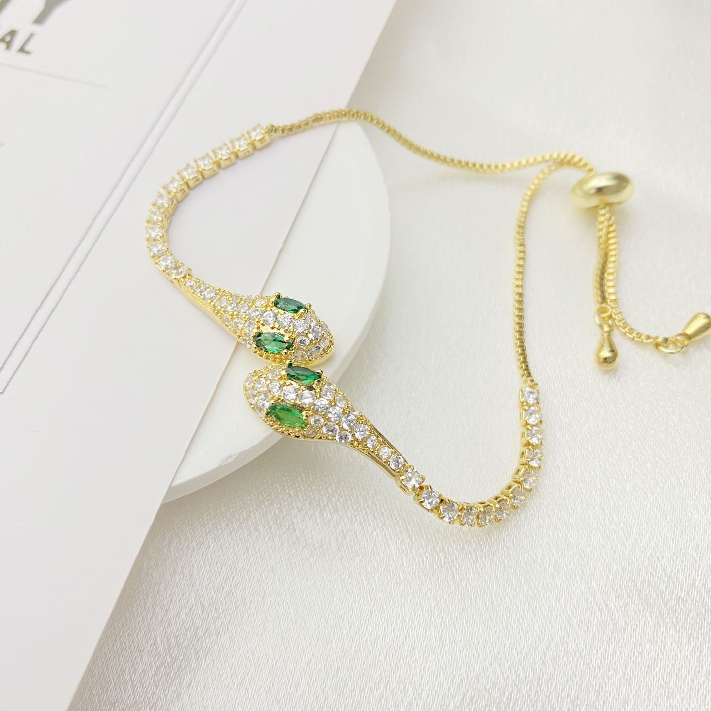 Korean Style Elegant Micro Inlaid Zircon Niche Pull Adjustable Bracelets