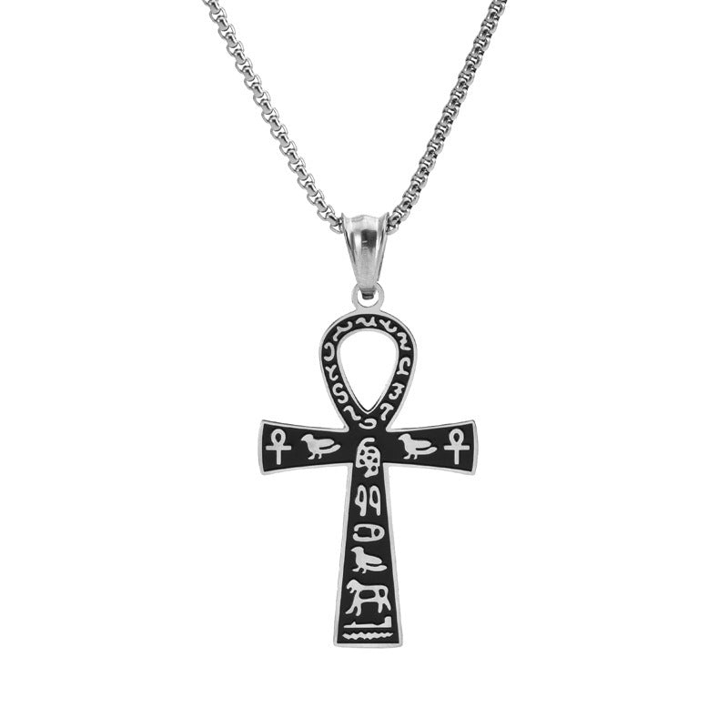 Women's & Men's Cross Ancient Egypt Implied Hip Hop Necklaces