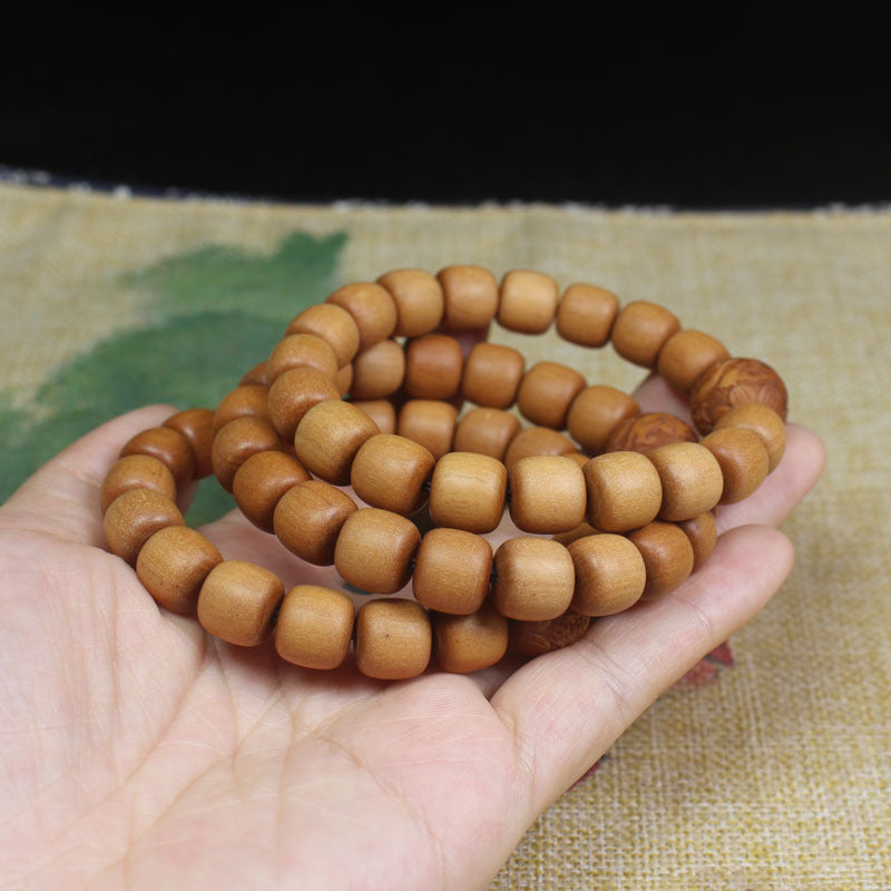 Indonesia Teak Barbie Sandalwood Bead Carved Black Meat Bracelets