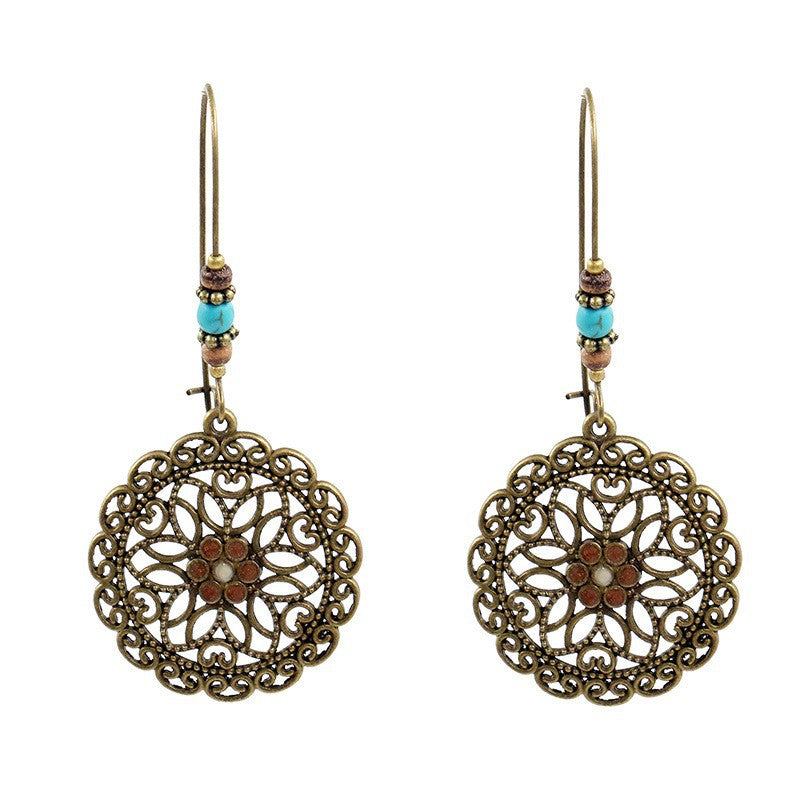 Geometric Enamel Suit Popular Bohemian Temperamental Earrings