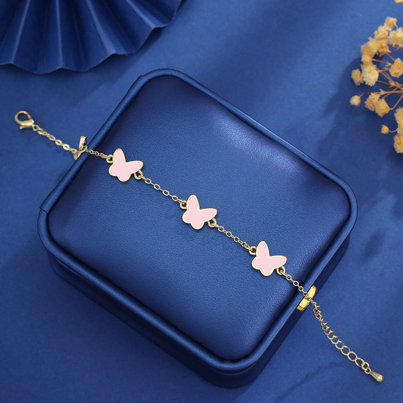 Simple Design Butterfly Female Personality Source Bracelet